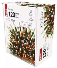 EMOS 120 LED božićne lampice, tradicionalni, 17.85 m