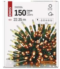 EMOS 150 LED božićne lampice, tradicionalni, 22.35 m