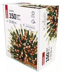 EMOS 150 LED božićne lampice, tradicionalni, 22.35 m