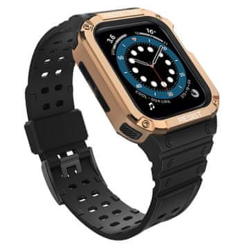 Protect Hurtel Protect Strap Band za Apple Watch 42/44/45mm, crna, rose gold