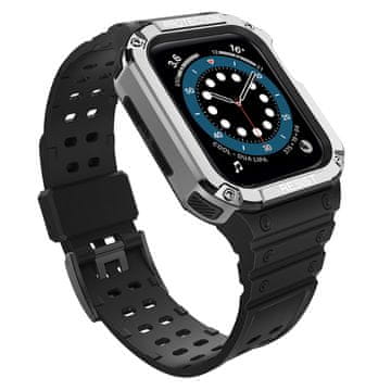 Protect Hurtel Protect Strap Band za Apple Watch 38/40/41mm, crna, srebrna