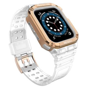 Protect Hurtel Protect Strap Band za Apple Watch 42/44/45mm, prozirna, rose gold