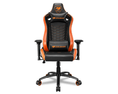 Cougar Outrider S gaming stolica, koža, čelik, do 120 kg, crna (CGR-OUTRIDER S)