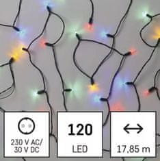 EMOS 120 LED božićne lampice, tradicionalna, višebojni, 17.85 m