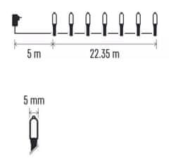 EMOS 150 LED božićne lampice, tradicionalna, višebojni, 22.35 m