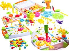 Ikonka Aga Dječja mozaik puzzle s odvijačem 181 kom