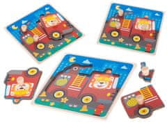 Ikonka Aga Drvene Puzzle Vatrogasna postrojba