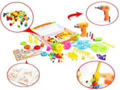Ikonka Aga Dječja mozaik puzzle s odvijačem 181 kom
