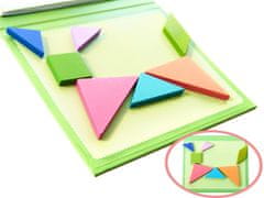 Ikonka Aga Dječje magnetske 3D puzzle - Tangram blokovi