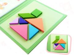Ikonka Aga Dječje magnetske 3D puzzle - Tangram blokovi