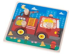 Ikonka Aga Drvene Puzzle Vatrogasna postrojba