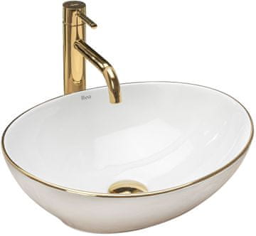 REA Umivaonik SOFIA GOLD EDGE - za radnu površinu Šifra artikla -U3287