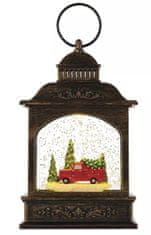 EMOS LED dekoracija, božićni lampion s autićem, 21cm