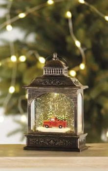  Emos LED dekoracija, božićni lampion sa autićem, 21cm