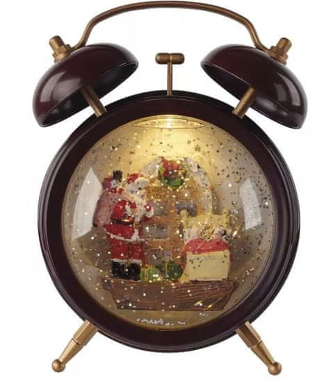 EMOS LED ukras, božićna snježna budilica, 19 cm