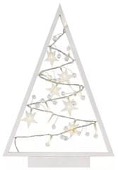 15 LED dekoracija, sjajna jelka s ukrasima, 40 cm