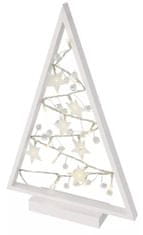 EMOS 15 LED dekoracija, sjajna jelka s ukrasima, 40 cm