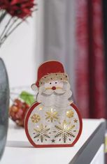 EMOS 5 LED drveni ukras, Djed Mraz, 30 cm