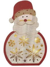 EMOS 5 LED drveni ukras, Djed Mraz, 30 cm