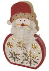 EMOS 5 LED drveni ukras, Djed Mraz, 30 cm