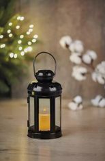EMOS LED Vintage lampa, okrugla, crna, 18,5 cm