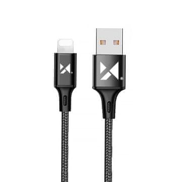 WOZINSKY USB kabel za iPhone Lightning 2.4A 1m crne boje