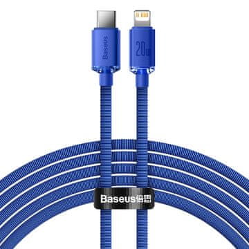 BASEUS Kabel za brzo punjenje i prijenos podataka USB-C iPhone Lightning 20W 2m plavi