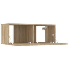Vidaxl Zidni TV ormarići, 2 kom, Sonoma hrast, 80x30x30 cm