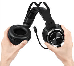 Lenovo HS25-BK gaming slušalice, headset, žičane, crna