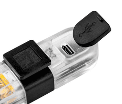 Rebel Set za biciklističku svjetiljku: 4 LED diode, 60LM-15LM, 7 funkcija, USB, IPX4
