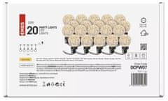 EMOS 20 LED svjetlosni lanac, Party svjetla, okrugli, 7,6 m