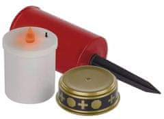 EMOS LED ubodna nadgrobna svijeća, vanjska i unutarnja, 25 cm