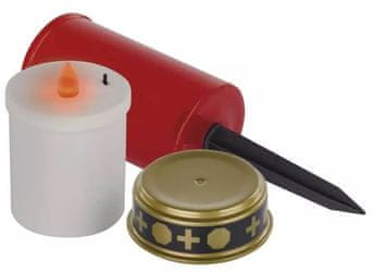  Emos LED ubodna nadgrobna svijeća, vanjska i unutarnja, 25 cm