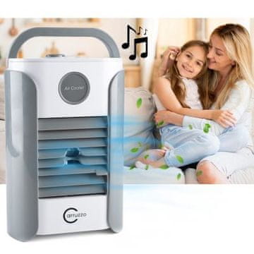 GOTEL Baterijska prijenosna klima 3u1 bluetooth zvučnik 250ml
