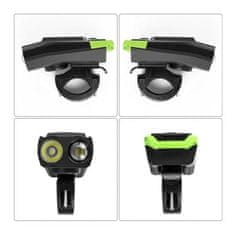 Set 3 u 1 USB punjivih LED biciklističkih svjetala 4000mAh + brojač i sirena