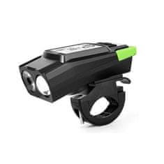 Set 3 u 1 USB punjivih LED biciklističkih svjetala 4000mAh + brojač i sirena
