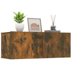 Vidaxl Zidni TV ormarići, 2 kom, dimljeni hrast, 80x30x30 cm