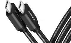 AXAGON kabel, USB-C na USB-C 3.2, 1 m, PD 100W, crna (BUCM32-CM10AB)