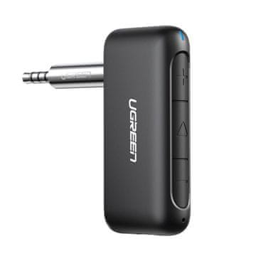 Ugreen Auto audio prijemnik Bluetooth 5.0 AUX mini priključak crne boje