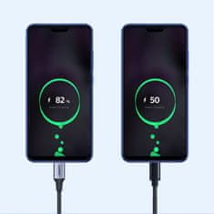Ugreen Pleteni USB kabel - USB-C Quick Charge 3.0 3A 0,5 m sivi
