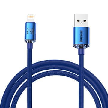 BASEUS iPhone kabel za brzo punjenje i prijenos podataka USB - Lightning 2.4A 2m plavi