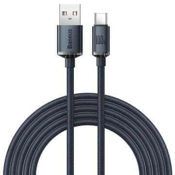 BASEUS Kabel za brzo punjenje i prijenos podataka USB USB-C 100W 2m crni