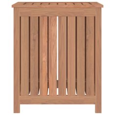 Vidaxl Košara za rublje 50 x 35 x 60 cm od masivne tikovine