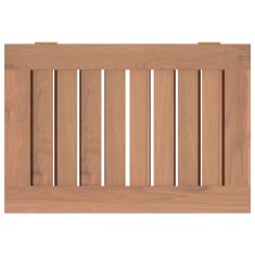 Vidaxl Košara za rublje 50 x 35 x 60 cm od masivne tikovine