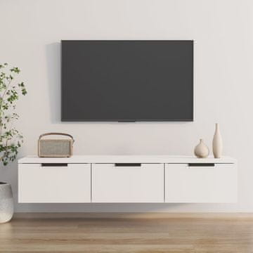Vidaxl Zidni ormarić bijeli 102x30x20 cm materijal na bazi drveta