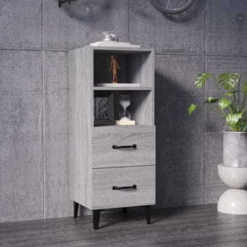 Vidaxl Ormarić, sivi hrast sonoma, 34,5 x 34 x 90 cm, materijal na bazi drva