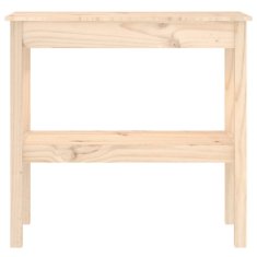Vidaxl Konzolni stol crni 80 x 40 x 75 cm od masivne borovine