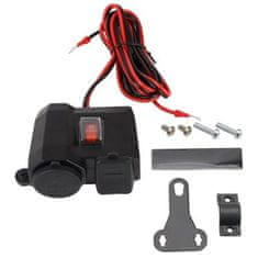 Verkgroup Auto utičnica 12-24V za motore 2x USB 2,1A i mjerač napona