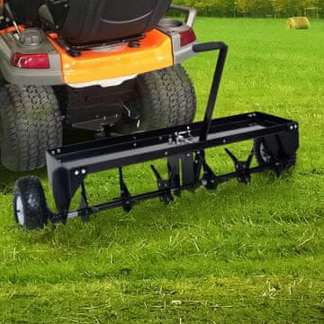 Vidaxl Aerator za kosilicu s sjedalom, 102 cm