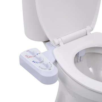 Vidaxl Navlaka za WC školjku s bideom i dvostrukim mlaznicama